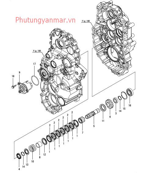 Trục truyền động quay số 2